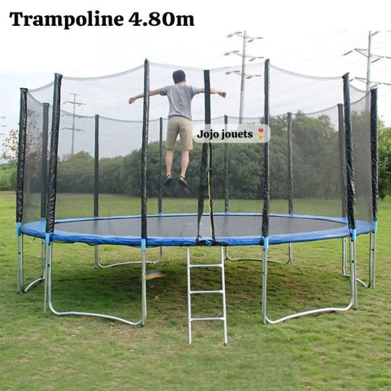 Vue 3 de Trampoline 4.80 M Première Qualité