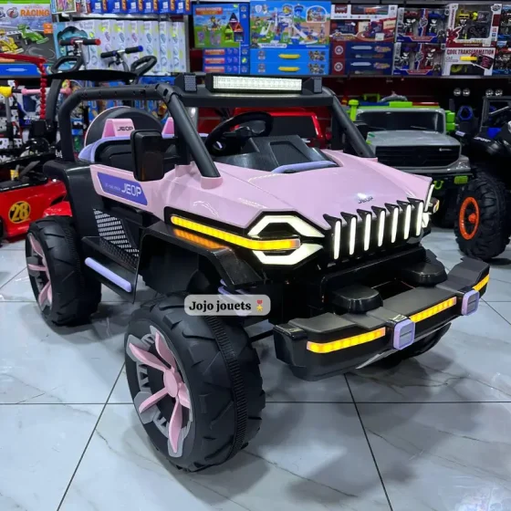 Vue 4 de VOITURE BIG JEEP LED ELECTRIQUE 12V 4x4