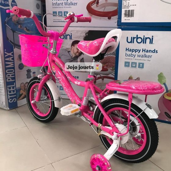 Vue 3 de Vélo Fille Princesse Barbie Frozen 2 - 7 Ans