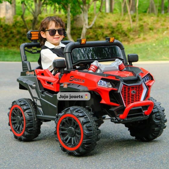 Vue 4 de VOITURE ELECTRIQUE BUGGY POLARIS LED 12V 4x4