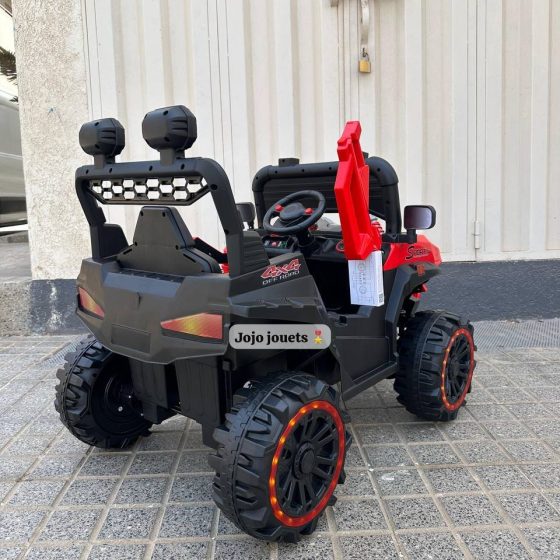 Vue 3 de VOITURE ELECTRIQUE BUGGY POLARIS LED 12V 4x4