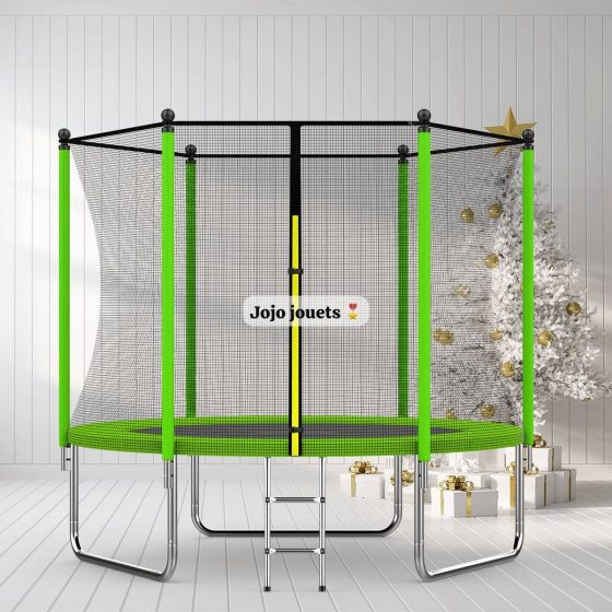 Vue 9 de Trampoline AOTOB 2,42m